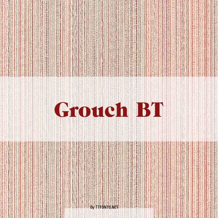 Grouch BT example